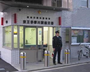 京王多摩川駅前交番写真