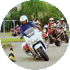 白バイの写真