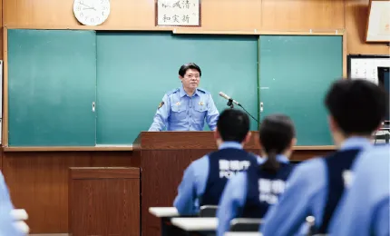 地域警察官の一日 署長訓授（指示連絡） 画像